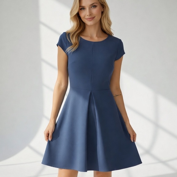 Everly Dresses & Skirts - EVERLY | Navy Blue Cap Sleeve Mini Dress